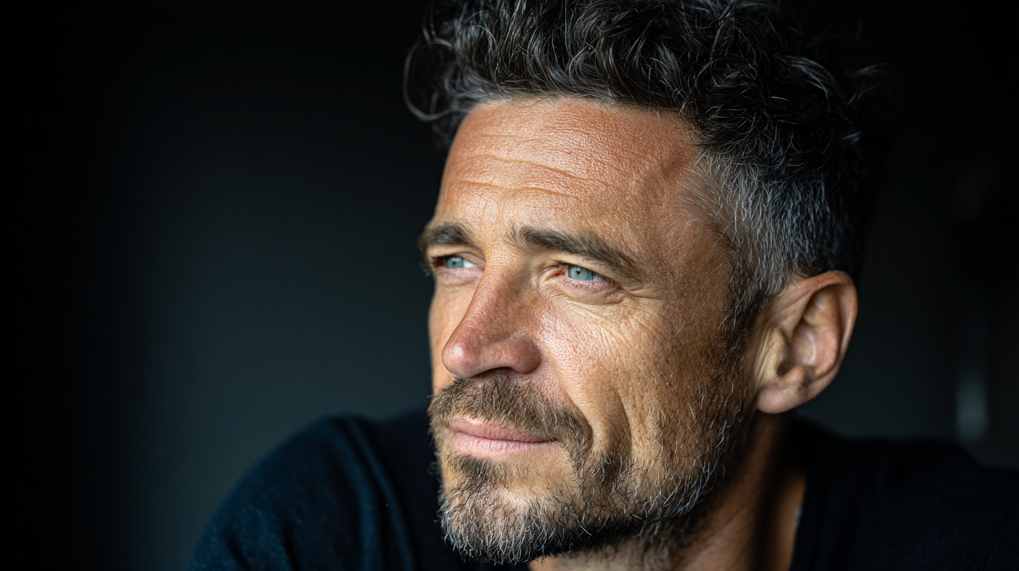 Чоловік виконує ранкові ритуали